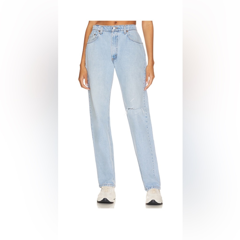 Classic Light Blue Straight Leg Women's Jeans